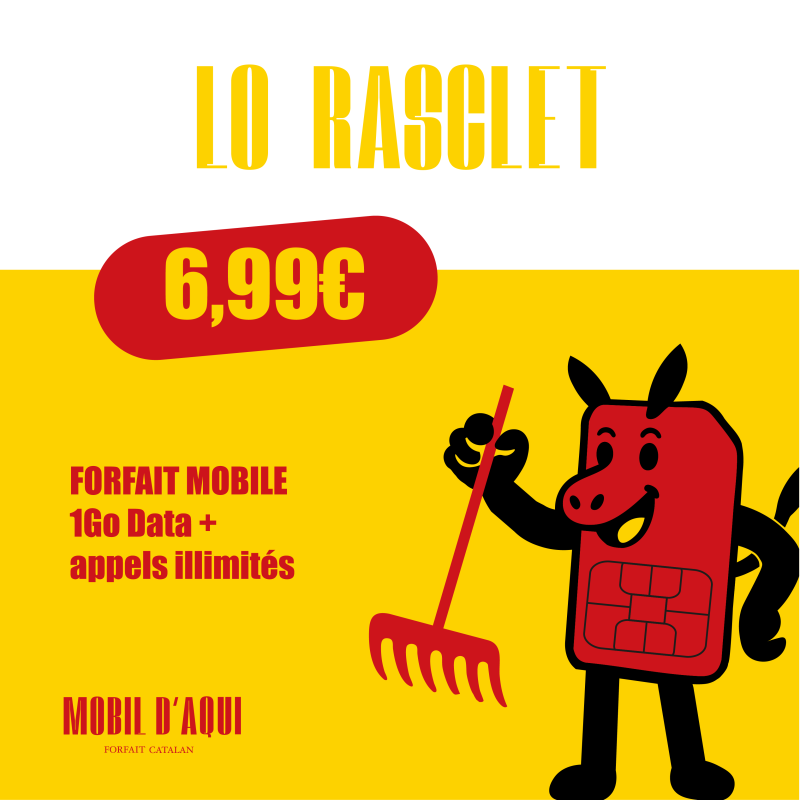 Lo Rasclet - Forfait Catalan illimité 1Go Data