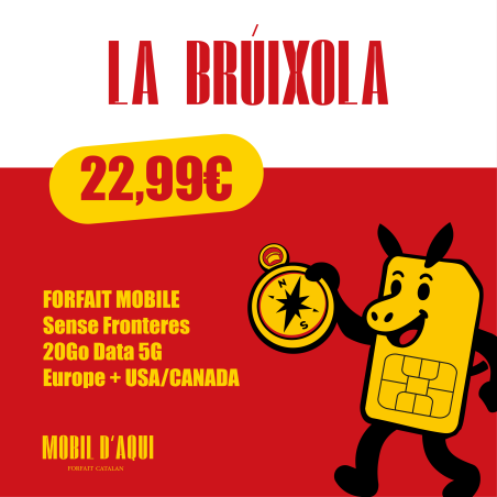 Brúixola - Forfait Catalan Travel 5G 20Go