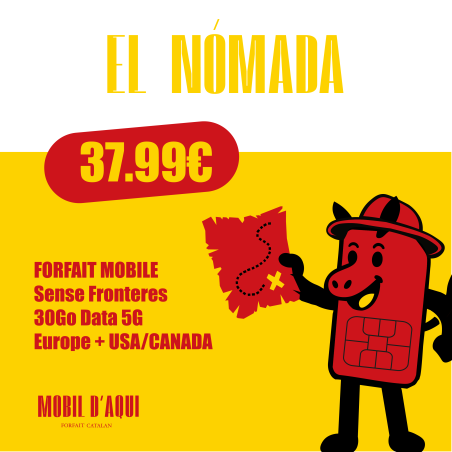 El Nòmada - Forfait Catalan Travel 5G 30Go