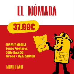 El Nòmada - Forfait Catalan Travel 5G 30Go