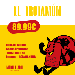 El Trotamon - Forfait Catalan Travel 5G 100Go