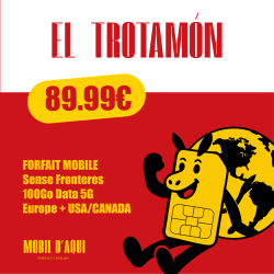 El Trotamon - Forfait Catalan Travel 5G 100Go