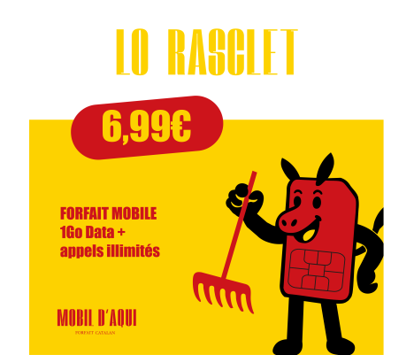 Lo Rasclet - Forfait Catalan Appels/SMS illimités 1Go Data