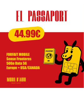 El Passaport - Forfait Catalan Voyage 5G 50Go