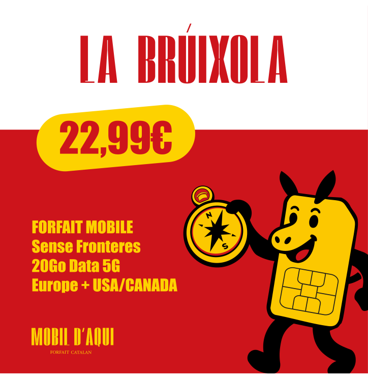 La Brúixola - Forfait Catalan Voyage 5G 20Go