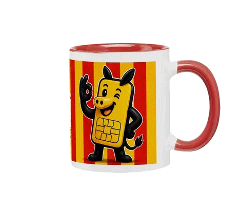 Mug Mobil d'Aqui avec impression couleur à 360°