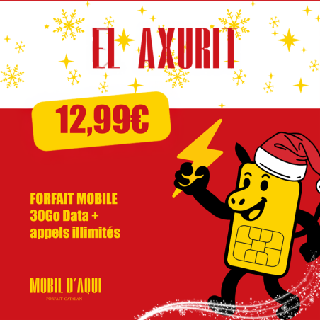 El Axurit - Forfait Catalan illimité 30Go Data