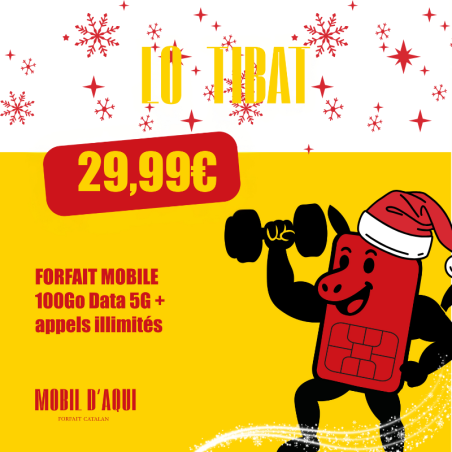 Lo Tibat - Forfait Catalan 5G illimité 100Go Data