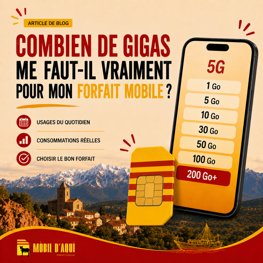 Combien de gigas me faut-il vraiment pour mon forfait mobile ?